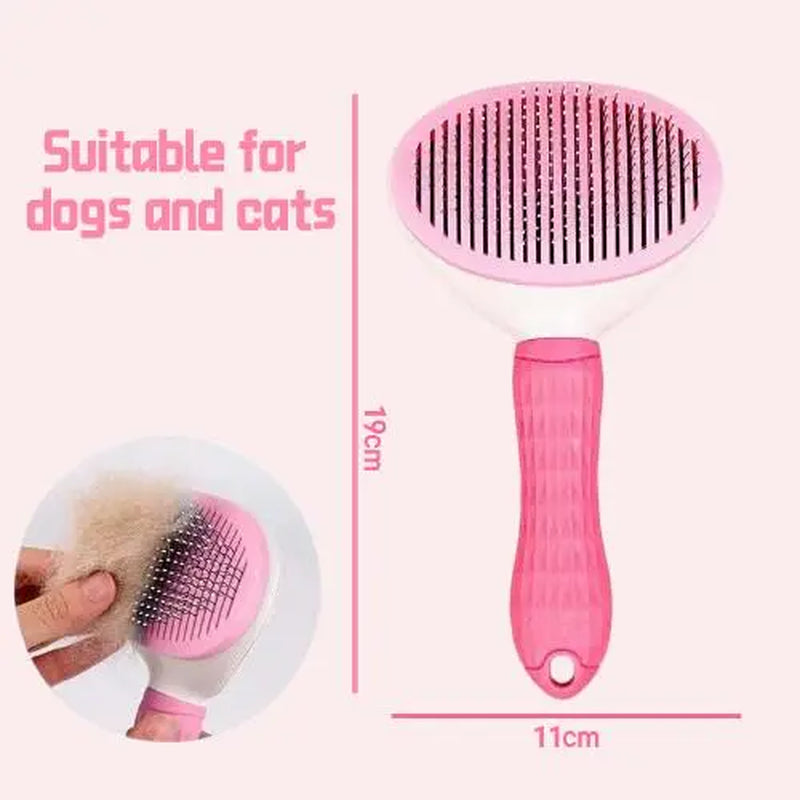 Cat Brush, Cat Comb，Cat Stuff，Dog Brush, Comb for Dogs，Pet Cleaning Accessory Pet Comb for Furry Pets. Suitable for Long Cats and Dogs. Removes Loose Hair and Reduces Shedding.Cat and Dog Deshedding Brush Cat Stuff Pet Tools，Fur Brush Outdoorfun
