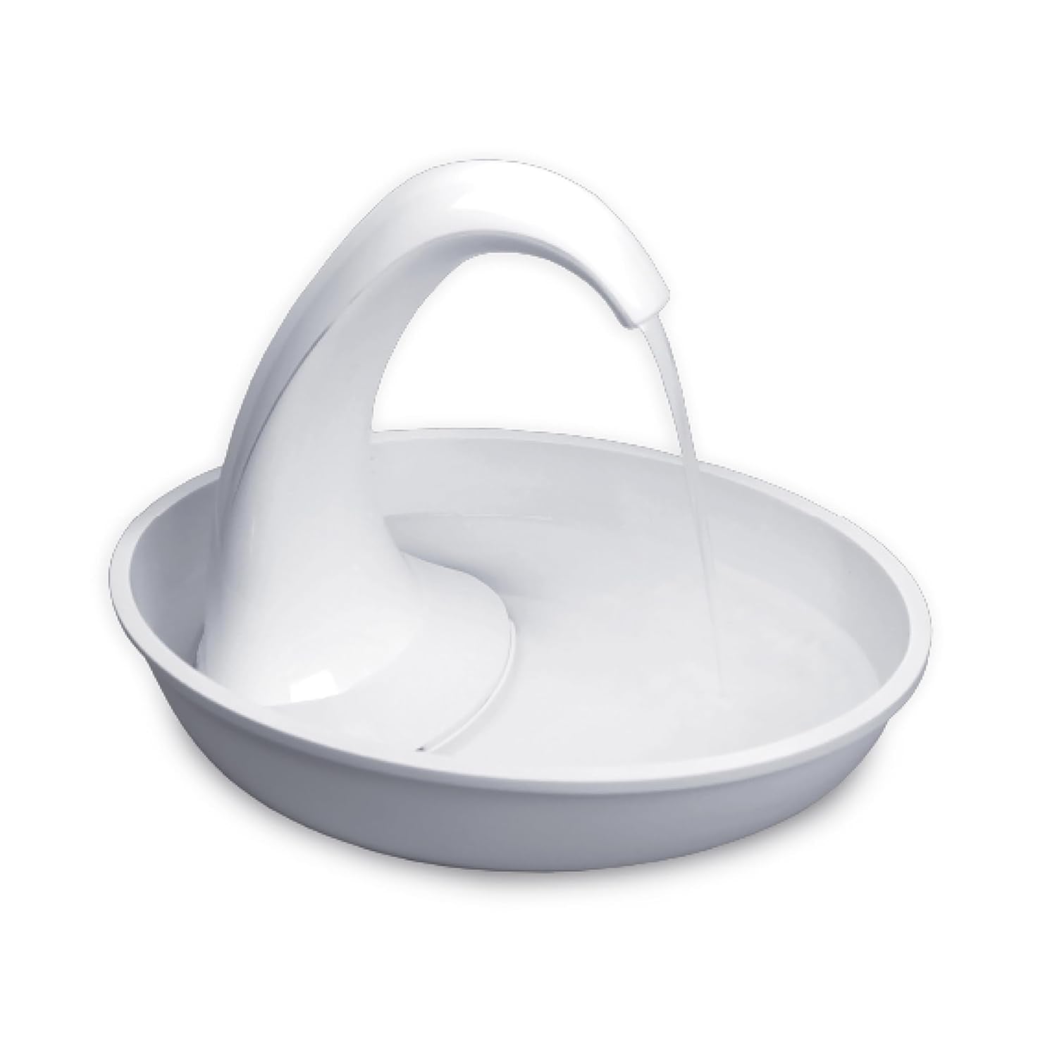 Swan Pet Drinking Fountain for Cats and Dogs - 80Oz Capacity, Great for Multiple Pets – Great for Pets Who Love the Faucet - Bubbler and Bowl Dispenser Design Keeps Water Moving